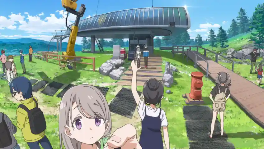 Meskipun bergenre santai namun visual anime Mono sangat memanjakan mata
