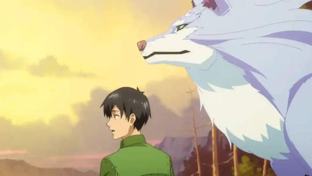 Mukouda bersama dengan Fel, sang Fenrir