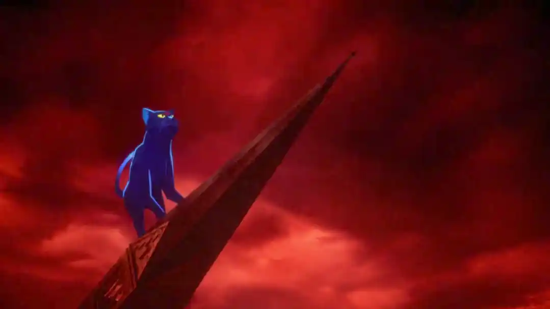 Ilustrasi Yoru ketika menghancurkan Koda Adorea