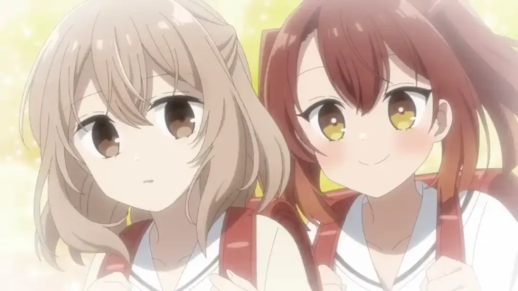 Miko dan Hinako kecil yang telah menjalin persahabatan