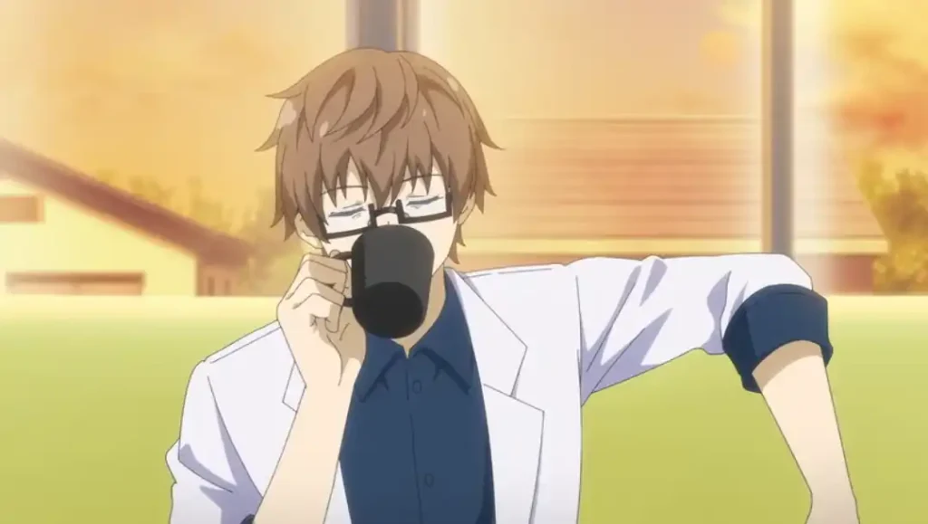 Enji Kamisato saat cemas, namun tetap tenang