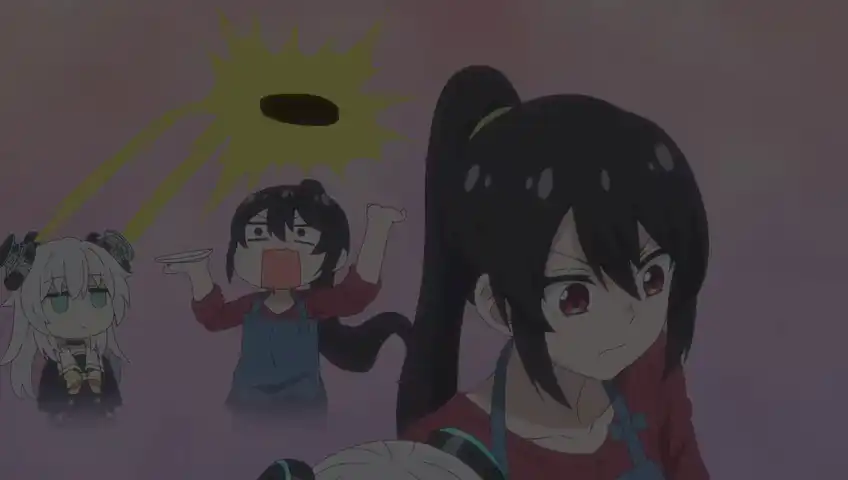 Keadaan Chaos ketika Suzume memasak