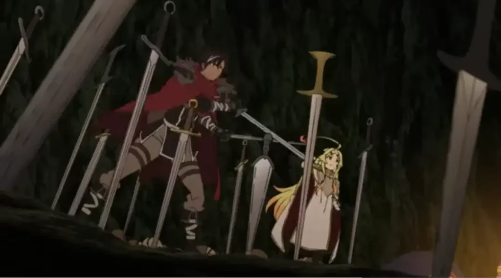 Xylo bersama dewi Teoritta dan pedang-pedangnya