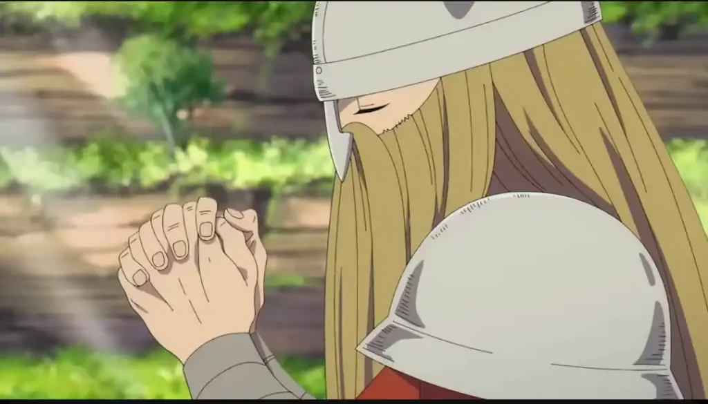 Eisen sedang berdoa di makam keluarga nya 